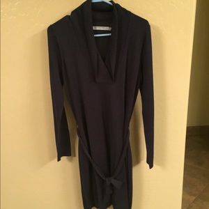Navy Blue Sweater Dress